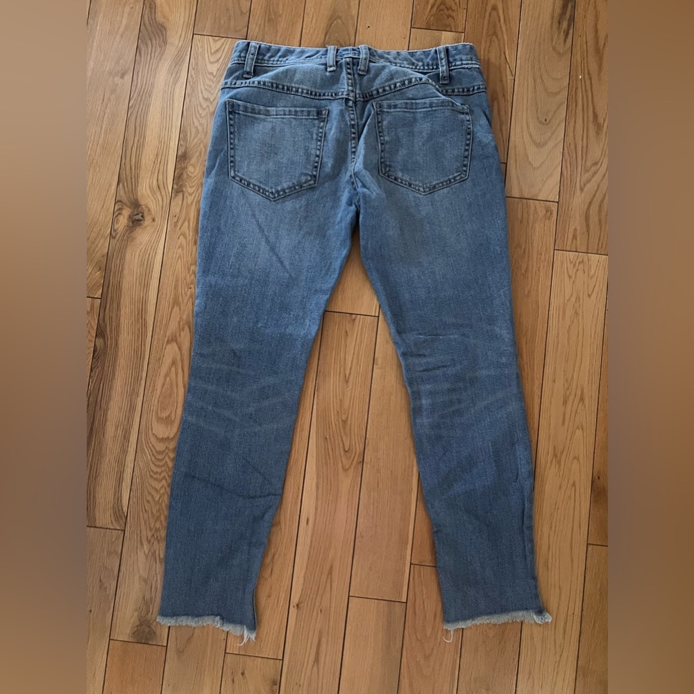 Free People raw edge distressed jeans
